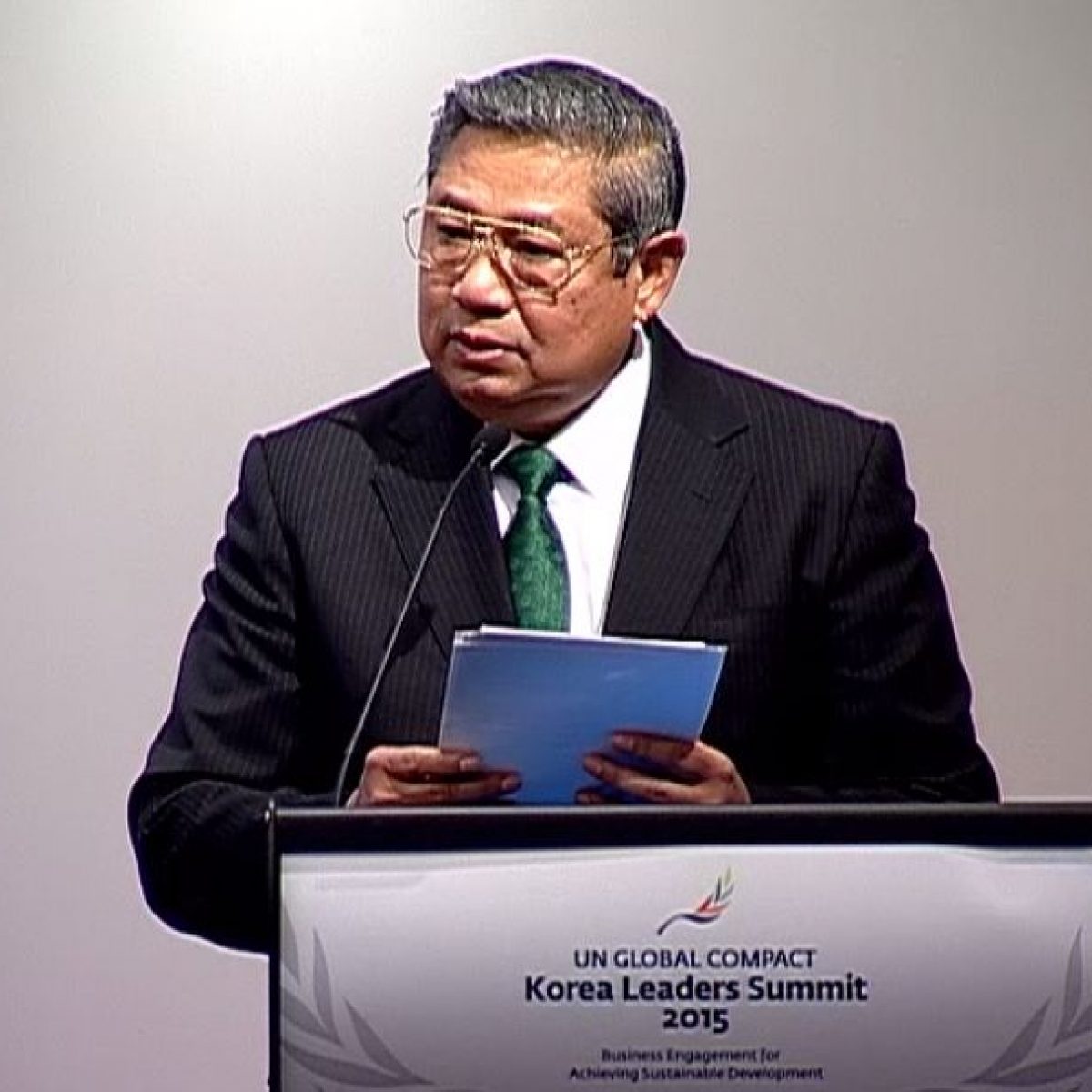 UNGC Korea Leaders Summit 2015 - Susilo Bambang Yudhoyono GGGI 의장 (前 인도네시아 대통령) 기조연설